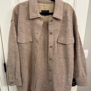 Banana Republic Tan Lightweight Shirt Jacket